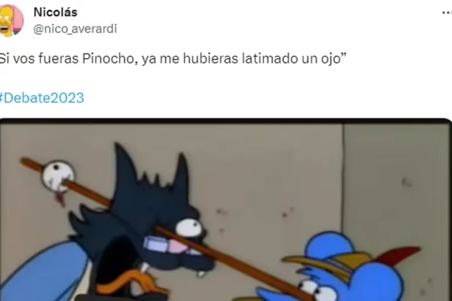 Los mejores memes del debate presidencial entre Javier Milei y Sergio Massa