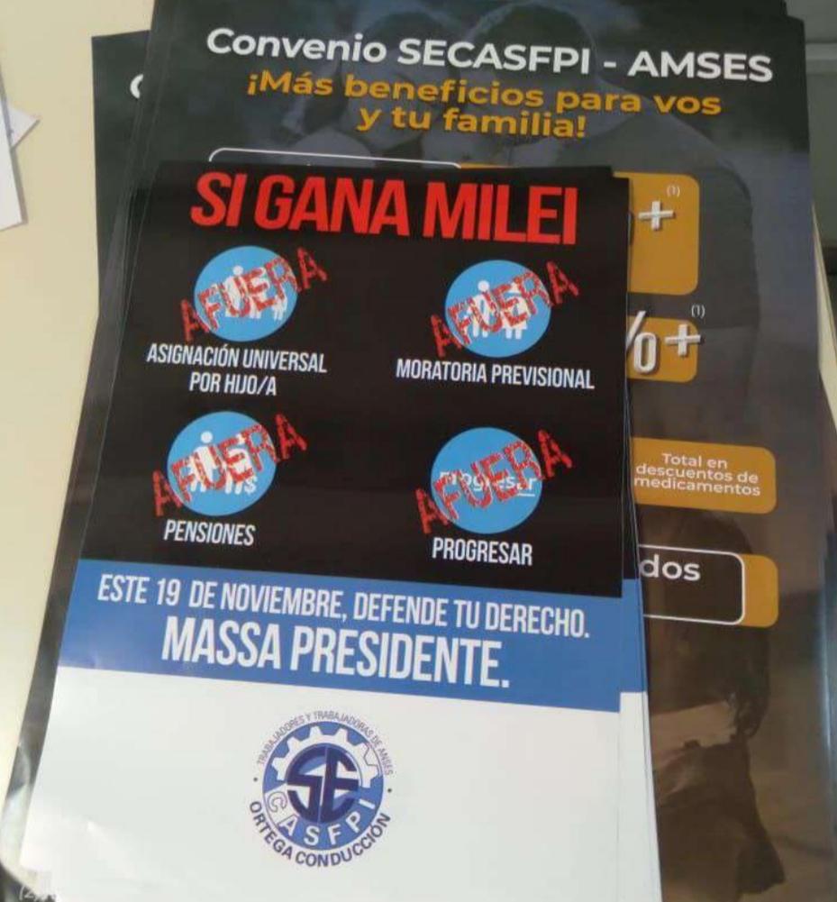 Bussi denunció que en las oficinas de Anses se exhiben afiches a favor de Massa