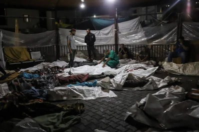 El hospital más grande de Gaza parece un cementerio