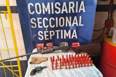 Encontraron armas de fuego y más de 40 municiones en allanamiento