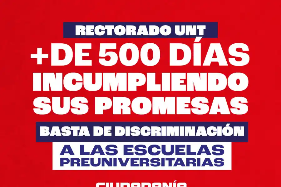 Docentes de la UNT cumplen una jornada de paro y protestarán frente al Rectorado