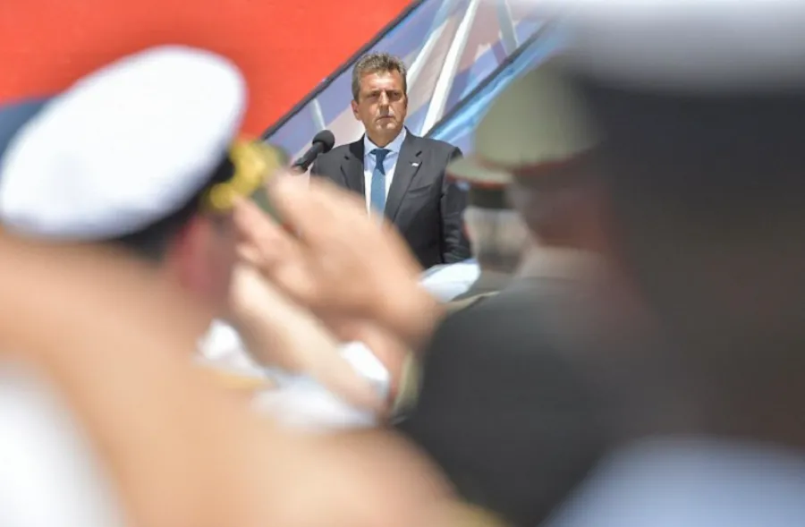 Sergio Massa, ante las Fuerzas Armadas. 