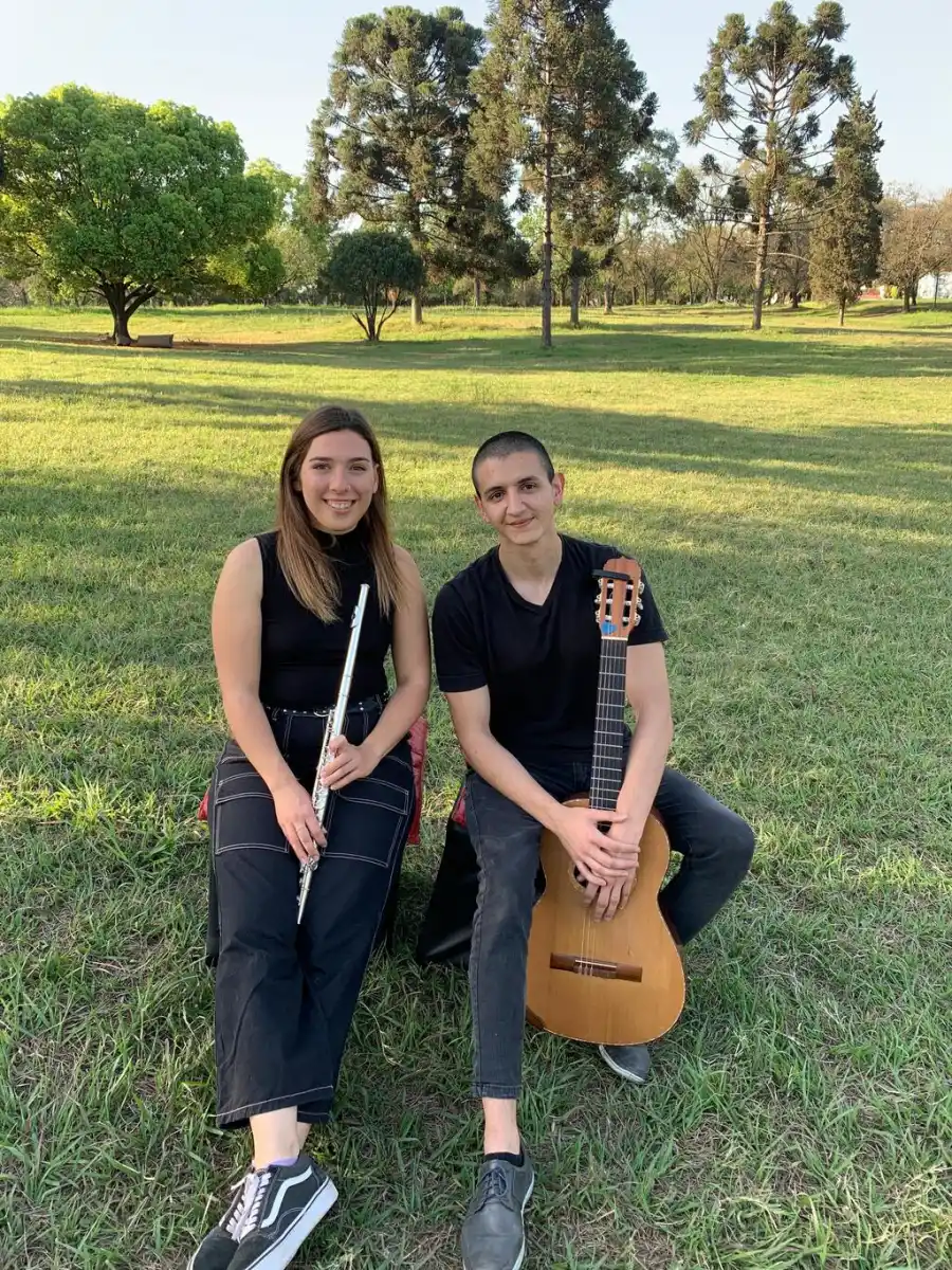 Luisina Bellomío con Sergio Bazán 