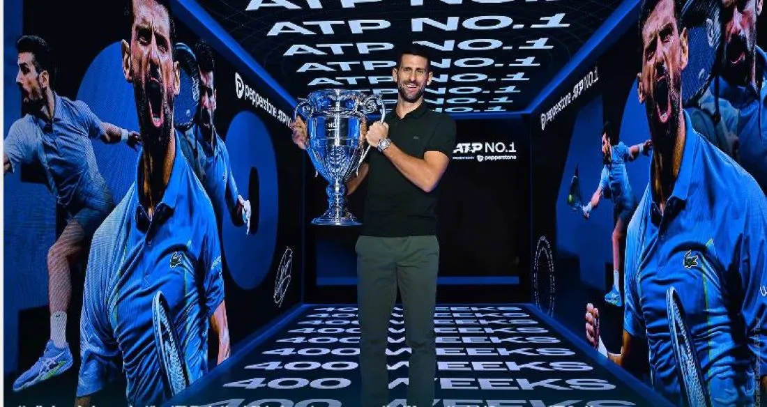 FELIZ. Un día después de ganar en Turín, Djokovic empieza su semana 400 como líder del ranking. FOTO DE WWW.ATPTOUR.COM