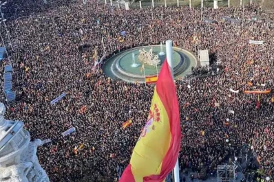 Marcha en Madrid contra la amnistía a los catalanes