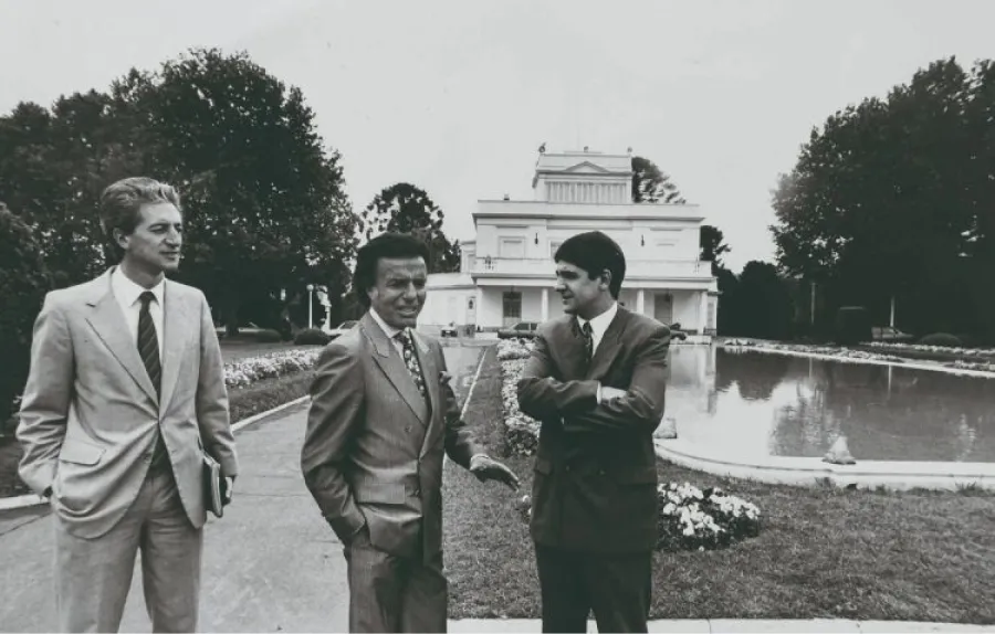 Carlos Menem en la Quinta de Olivos.