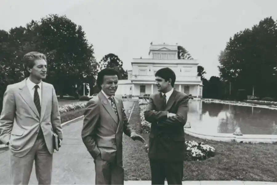 Carlos Menem en la Quinta de Olivos.
