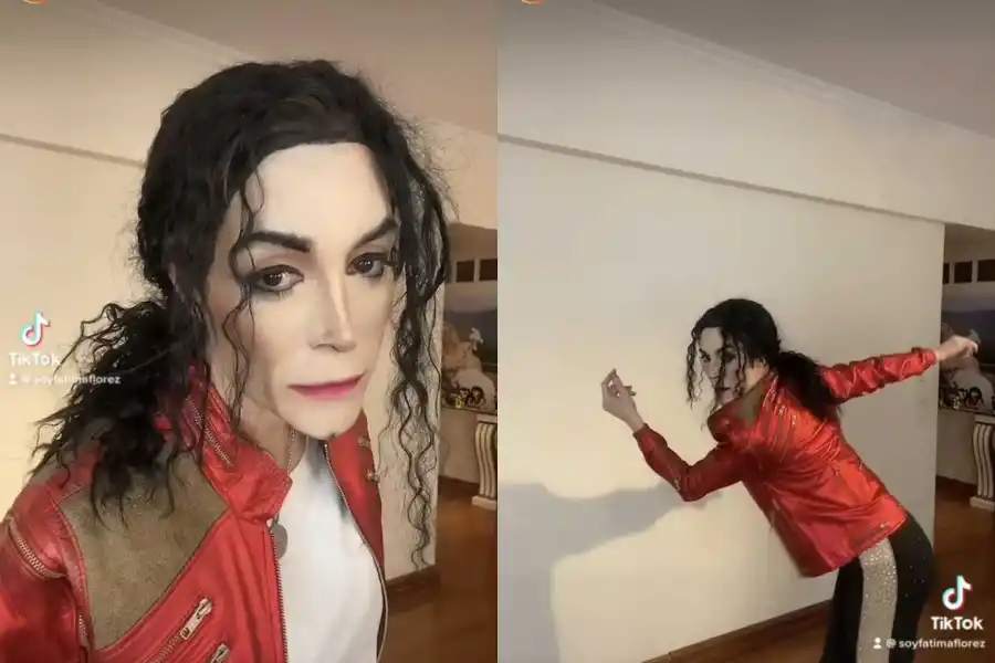 El increíble maquillaje con que Fátima Florez imitó a Michael Jackson