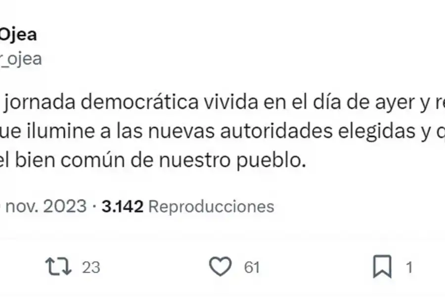 Qué dijeron en la Iglesia por el triunfo de Javier Milei en el balotaje 2023