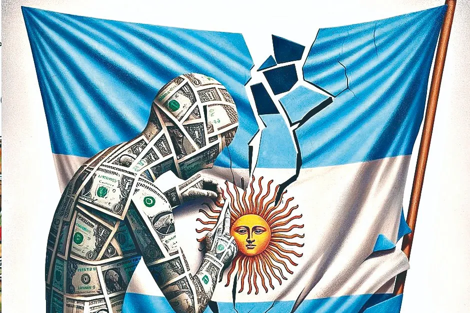 LA LEGENDARIA DEUDA PÚBLICA ARGENTINA. Esta ilustración fue tuiteada el domingo por Steve Hanke, profesor de Economía Aplicada de EEUU.