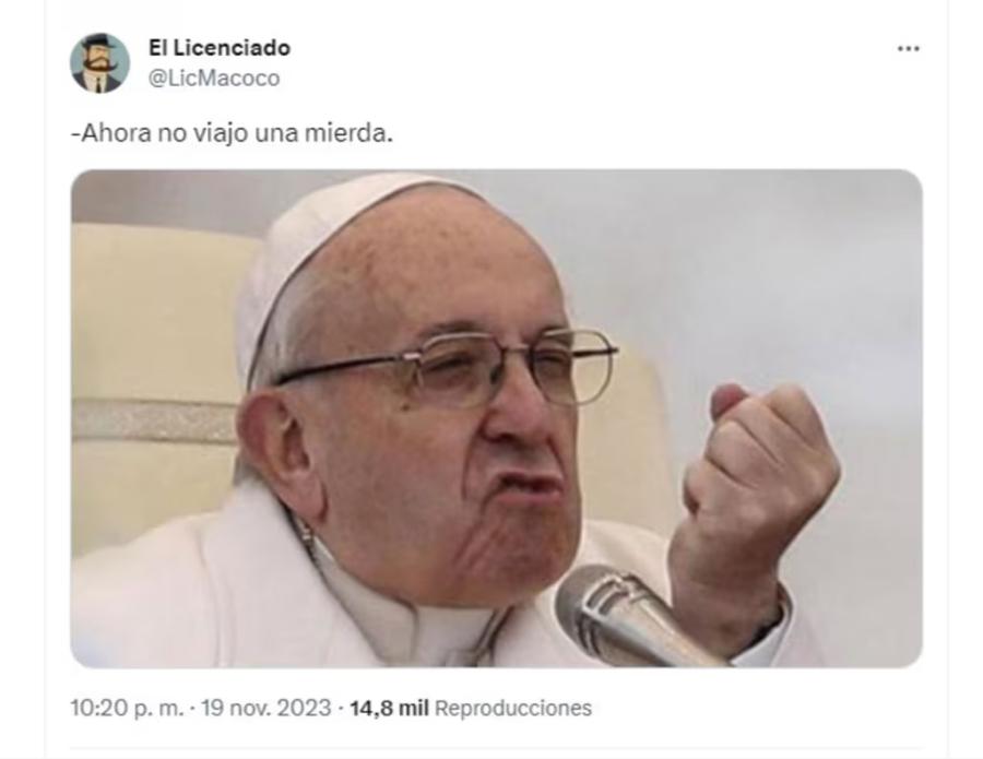 El Papa Francisco, también en los memes de las elecciones