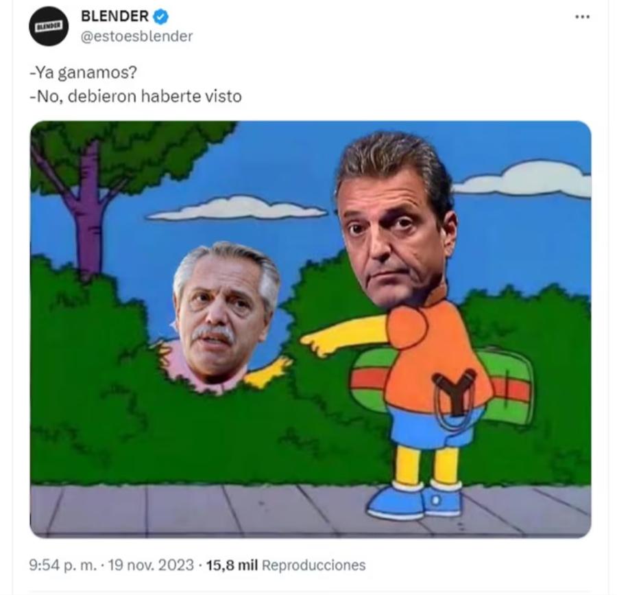 Los Simpson, presentes en los memes del balotaje
