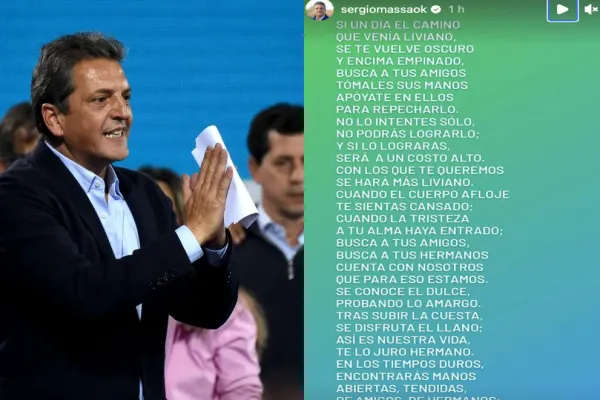 Sergio Massa posteó un poema adjudicándoselo a Federico García Lorca y en realidad era de un escritor tucumano