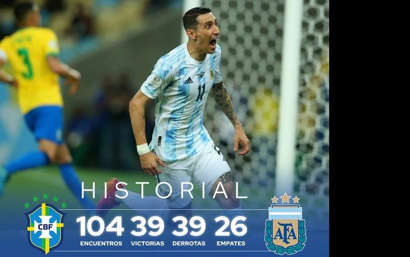 Argentina y Brasil se enfrentaron en 104 oportunidades