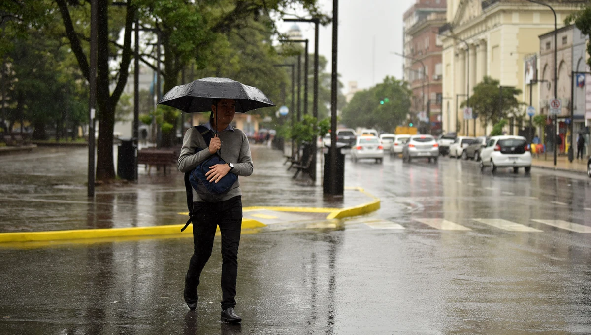 ALIVIO. Las lluvias provocaron el descenso de al menos 15 °C en la temperatura de la provincia.