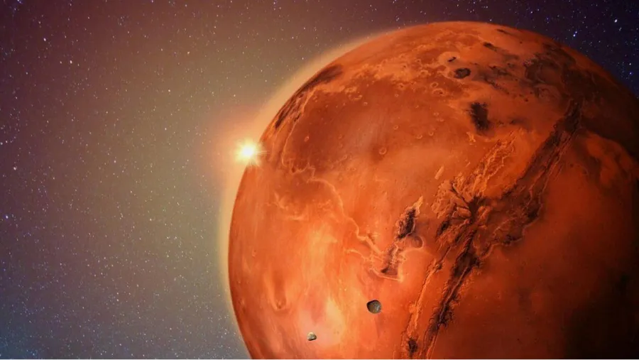 Detectan un extraño resplandor verde en Marte