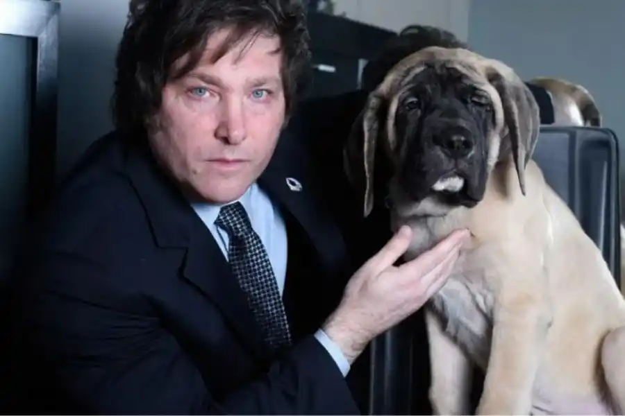 Conan, el perro de Milei que murió en 2018.