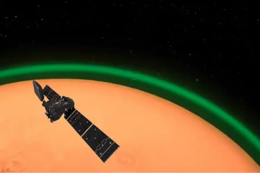 La luz verde en Marte