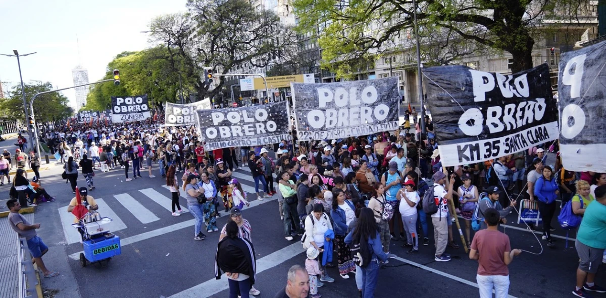 Protesta de Polo Obrero: “No es una marcha contra Milei”, afirmó Eduardo Belliboni