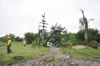Serios destrozos provocó una tormenta al sur de La Cocha