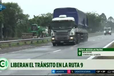Liberan el tránsito en la ruta 9, en el acceso a Las Talitas