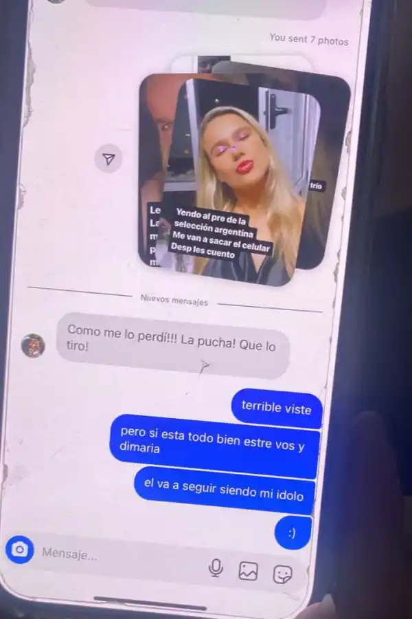 Chats, capturas de pantalla y la respuesta de Jorgelina Cardoso ante la supuesta infidelidad de Di María