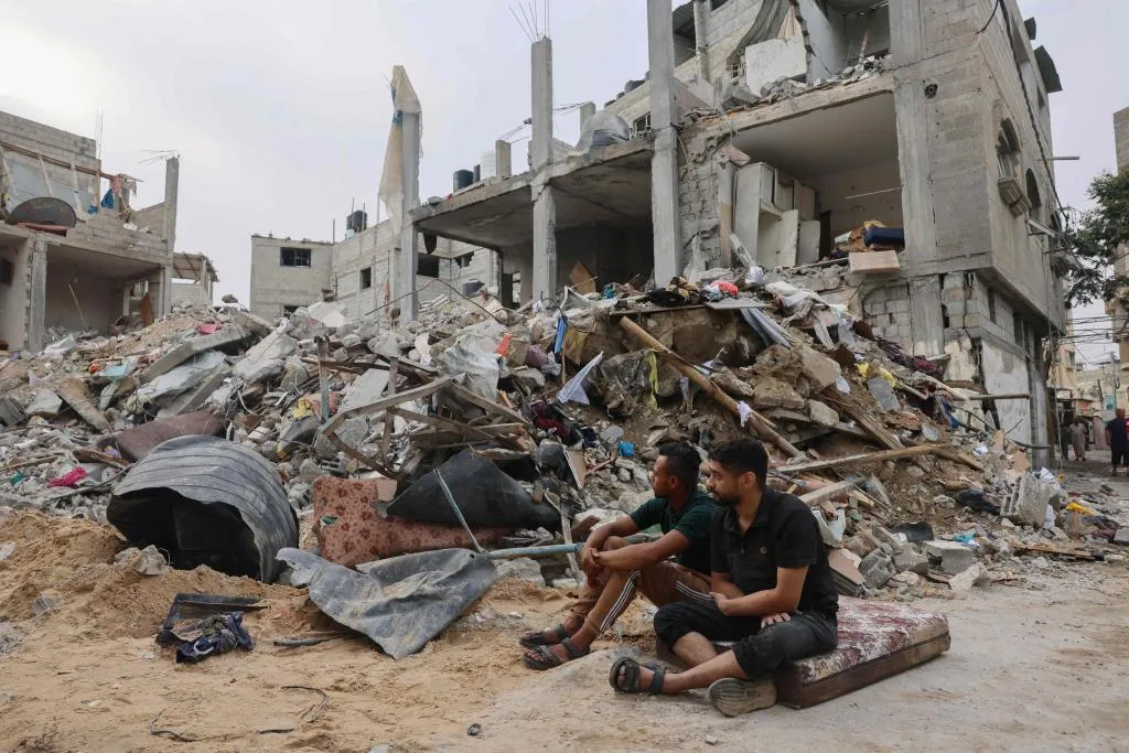 Un edificio de Gaza destruido por Israel.AFP