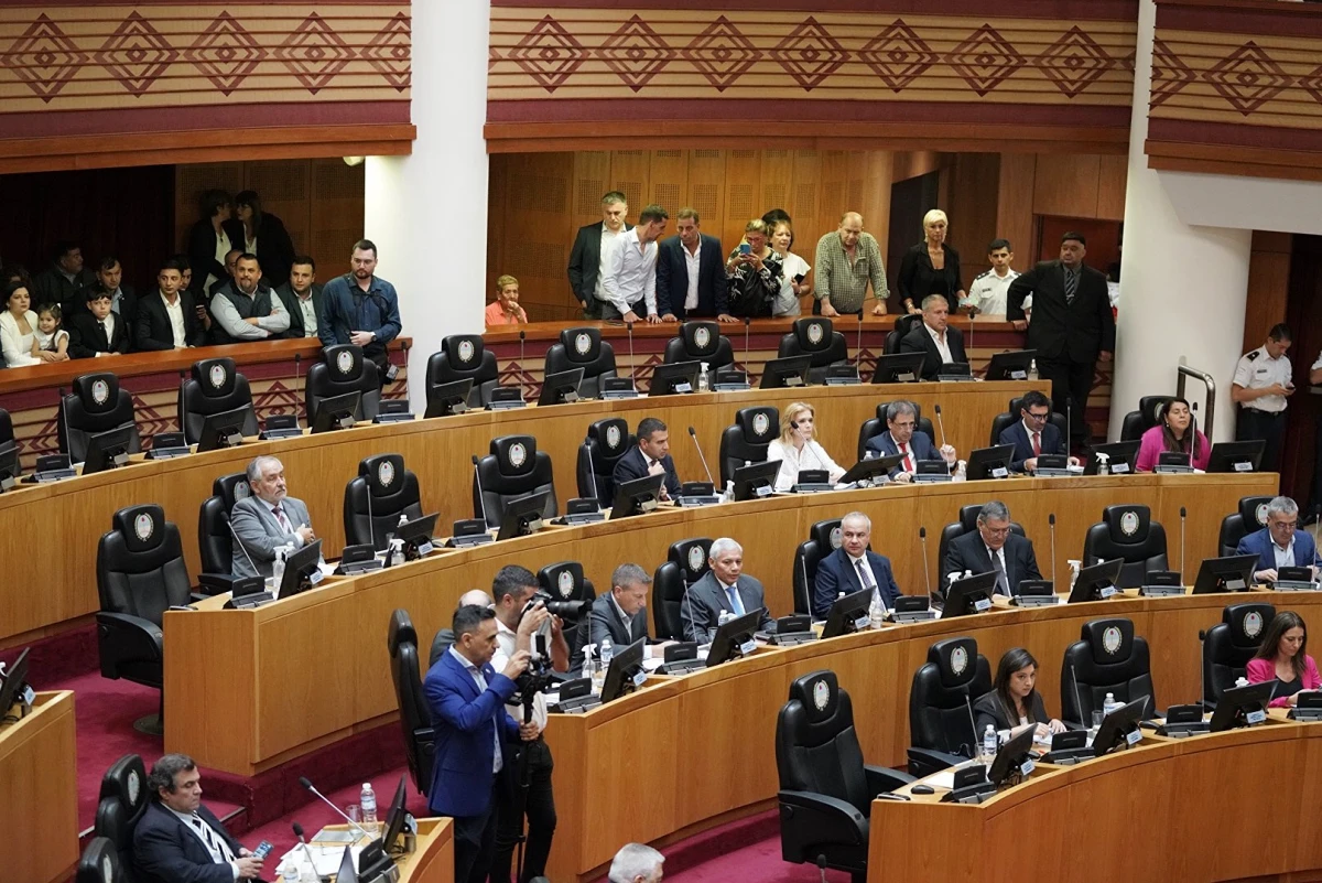 El recinto de sesiones de la Legislatura.