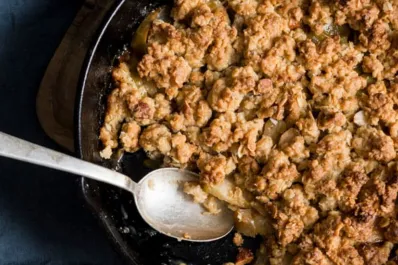 Postre de manzana con avena: rápido, fácil y económico