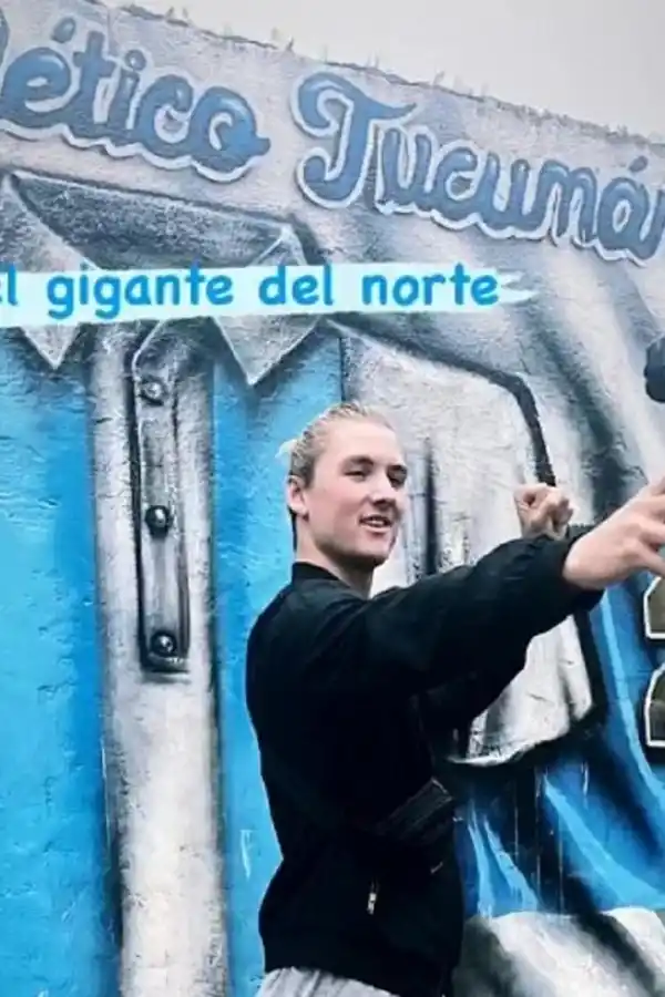 YOUTUBER. Sebastián, el danés; llegó a la provincia a realizar contenido.