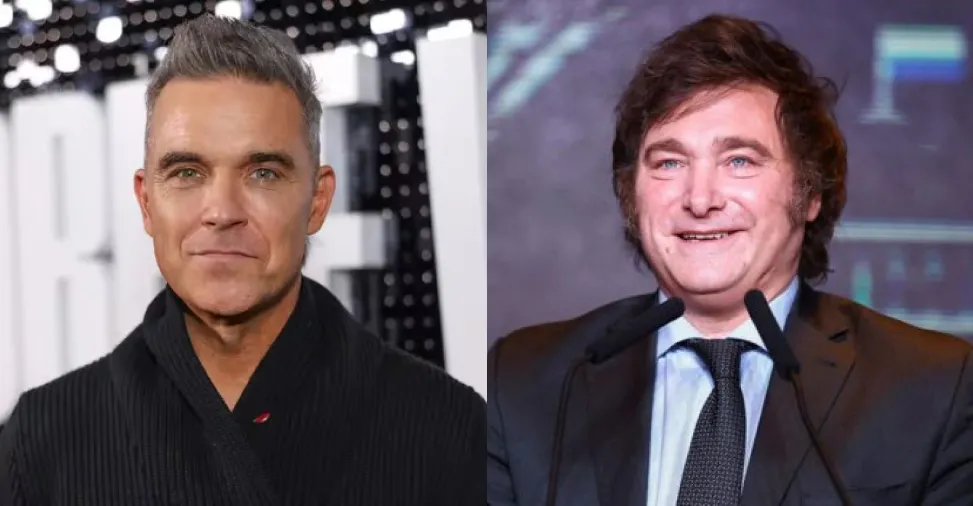 Robbie Williams nombró a Javier Milei en pleno show en Australia y generó dudas.