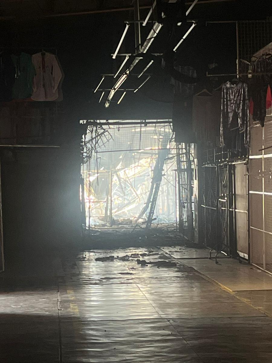 Mirá cómo quedó el Mercado Persia por dentro después del incendio