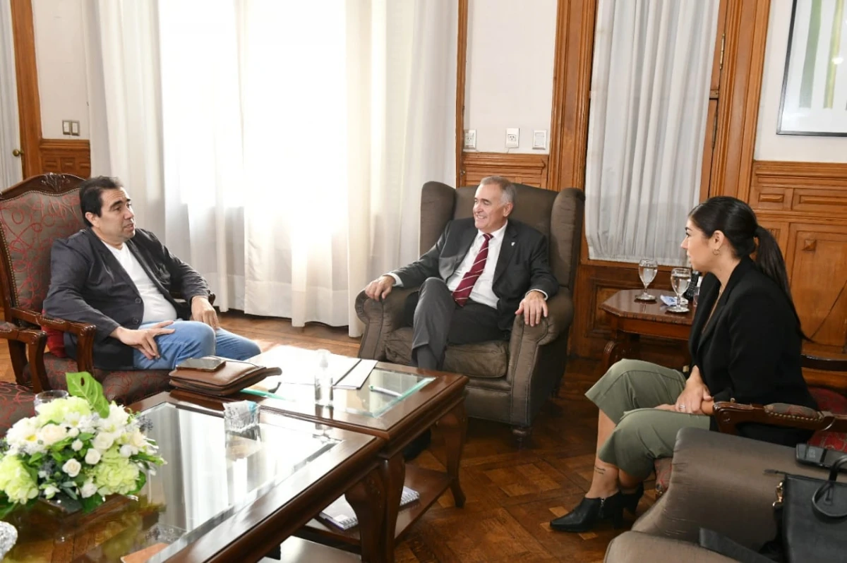 Osvaldo Jaldo, Sergio Mansilla y Gimena Mansilla. FOTO Gentileza de prensa de Casa de Gobierno.   