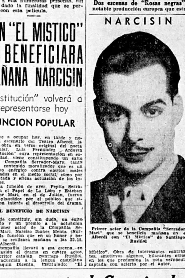 EN TUCUMAN. “Narcisín” se presentó en el Alberdi junto a su esposa, durante los meses de octubre y noviembre de 1934.