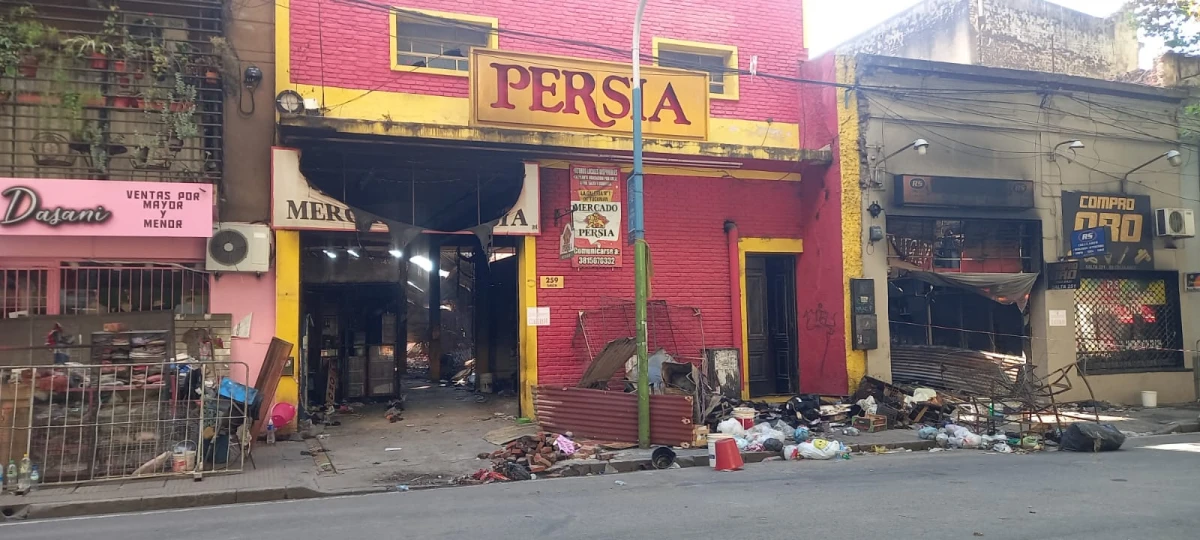 El Mercado Persia, tras el incendio. FOTO LA GACETA / Analía Jaramillo