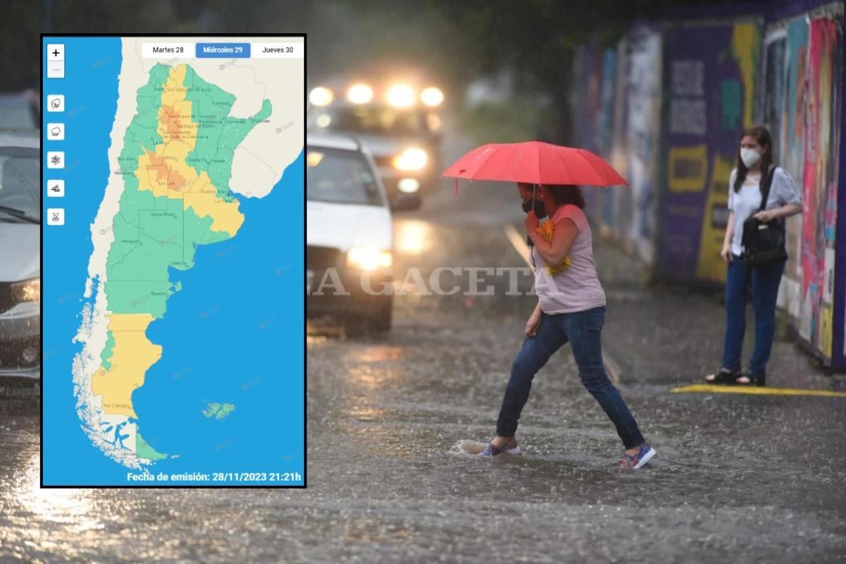 ¡Prepará el paraguas! Tucumán en alerta por tormentas este miércoles