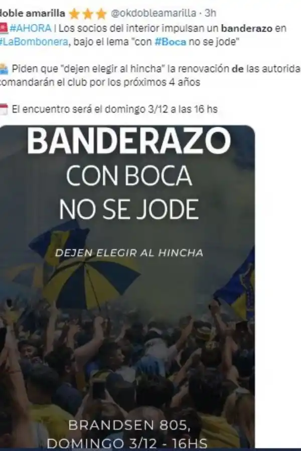 Los hinchas de Boca Juniors agitan las redes con banderazos