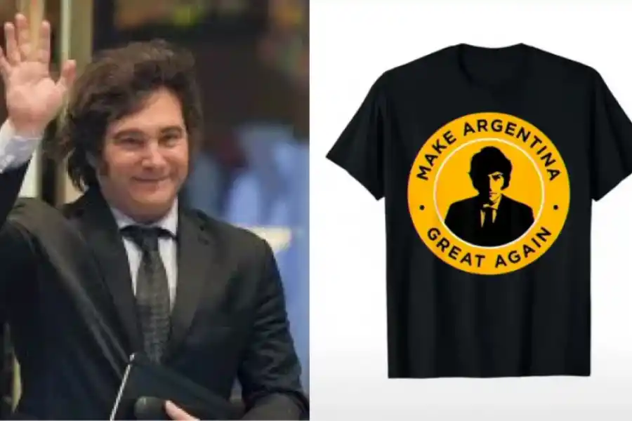 Así serán las remeras de Javier Milei