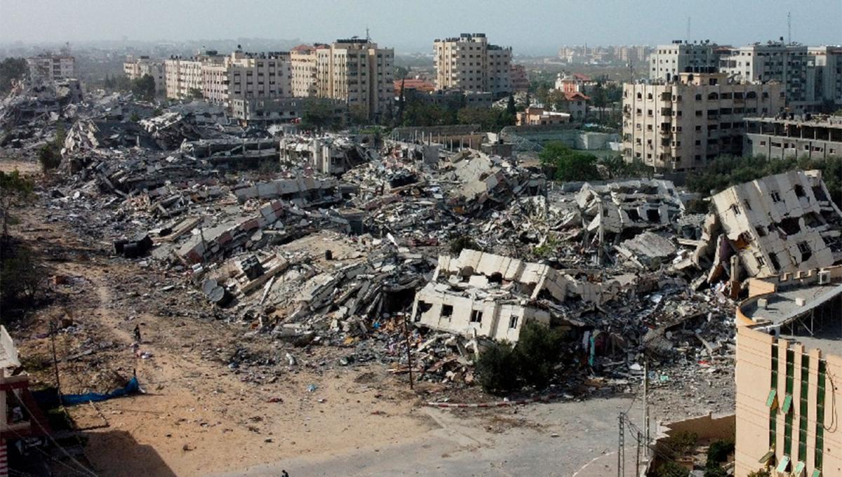 DESTRUCCIÓN. Los ataques israelíes han dejado reducida a escombros algunas zonas residenciales de Gaza.