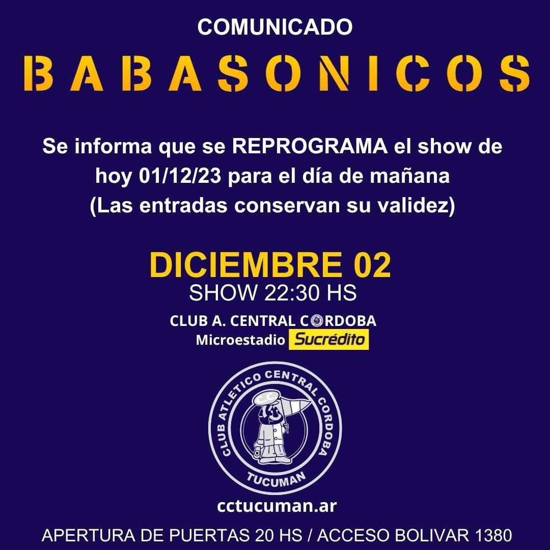 Babasónicos suspendió su show de esta noche en Tucumán