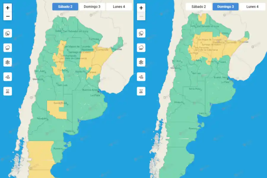Alerta meteorológica: cuáles son las recomendaciones para las provincias que permanecerán en nivel amarillo