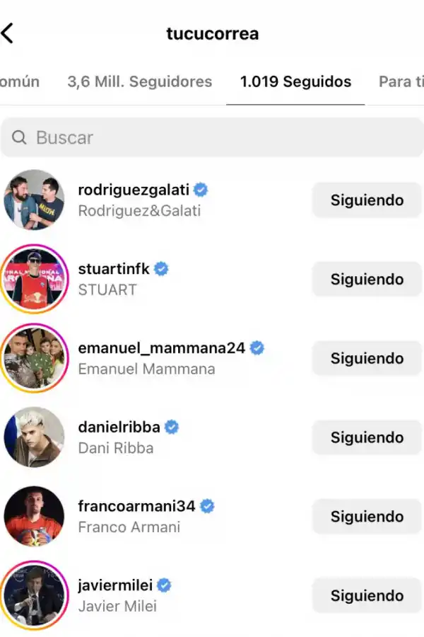 Quiénes son los jugadores de la Selección Argentina que comenzaron a seguir en Instagram a Javier Milei