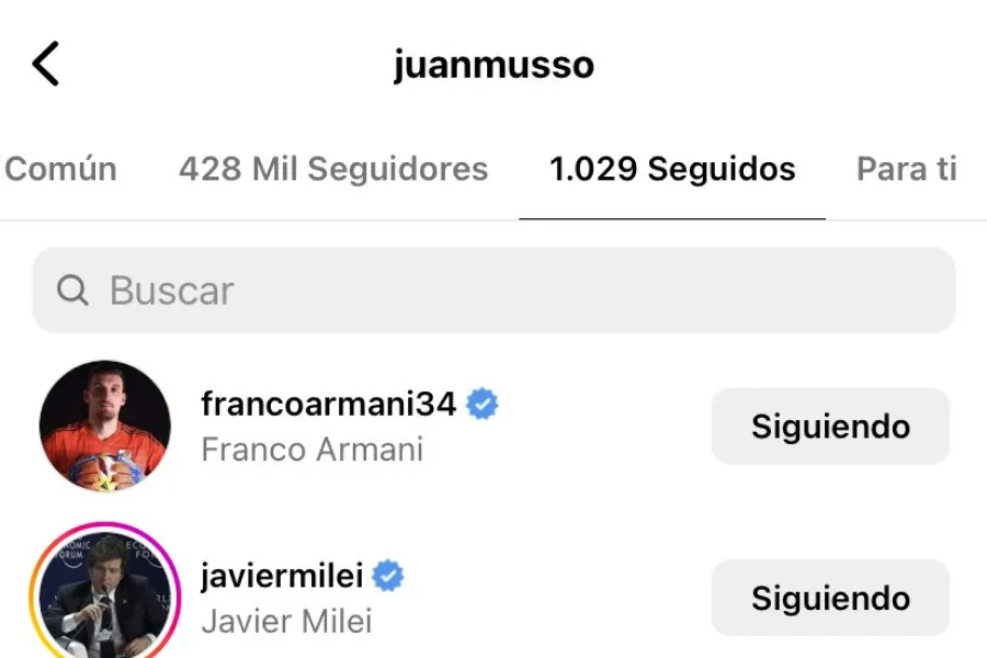 Quiénes son los jugadores de la Selección Argentina que comenzaron a seguir en Instagram a Javier Milei
