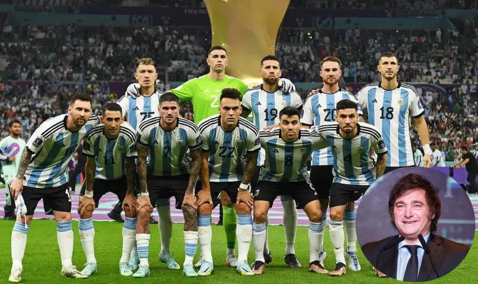 Quiénes son los jugadores de la Selección Argentina que comenzaron a seguir en Instagram a Javier Milei.