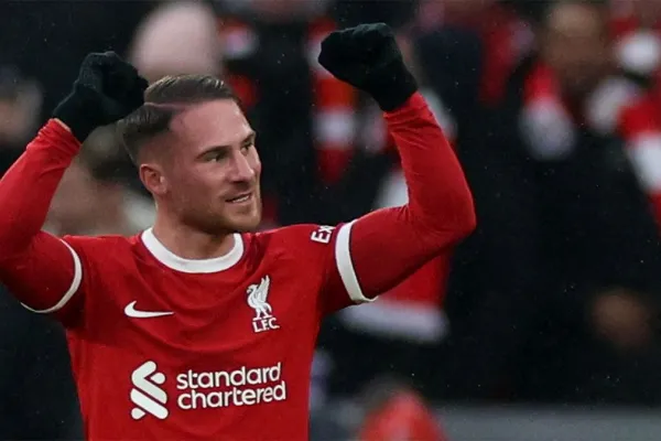 Liverpool compartió un video del golazo de Mac Allister pero visto desde todos los ángulos