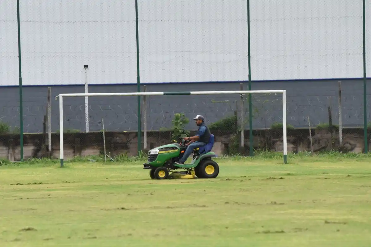 SAN JORGE. En 15 días estará listo para que el plantel comience a utilizarlo.
