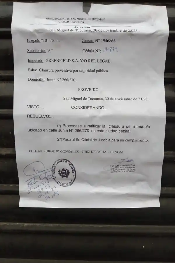 La Municipalidad de la capital ratificó la clausura preventiva del Mercado Persia