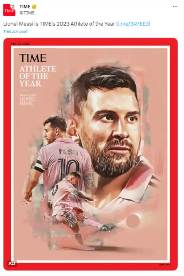 Un nuevo premio para Messi: fue elegido como “Atleta del año 2023” por la revista Time