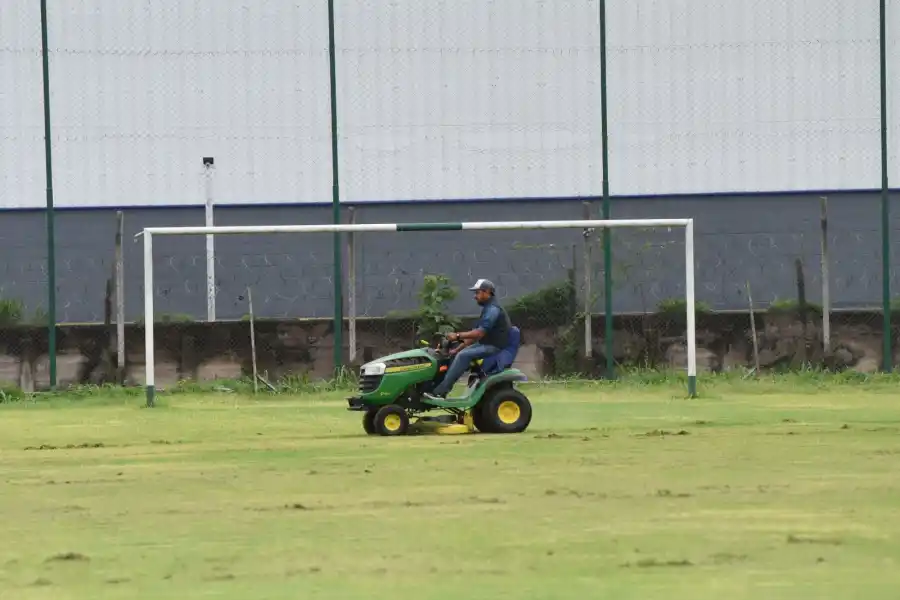 SAN JORGE. En 15 días estará listo para que el plantel comience a utilizarlo.