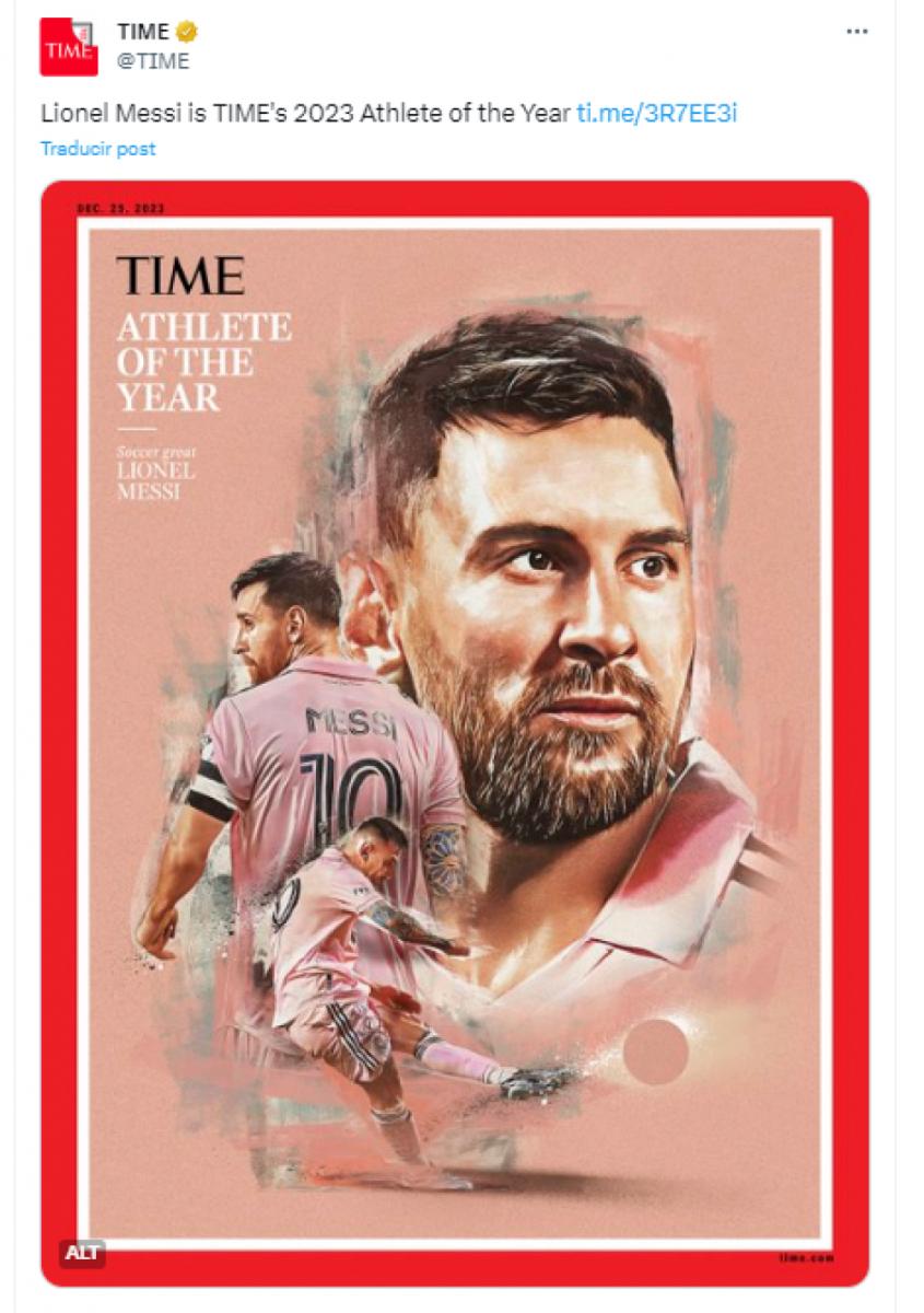 Un nuevo premio para Messi: fue elegido como “Atleta del año 2023” por la revista Time